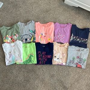 Girl Cat & Jack T-shirts 7/8 yo